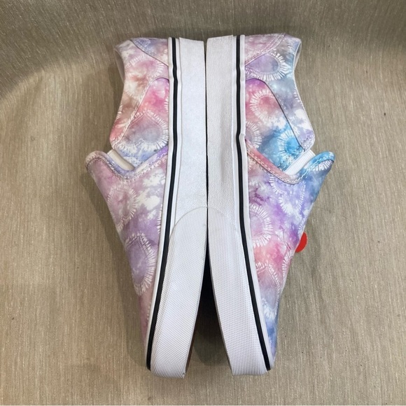 VANS OFF THE WALL Sz 9 Asher Heart Pastel Tie Dye Slip On Shoes NEW WITH  TAG - Picture 8 of 9